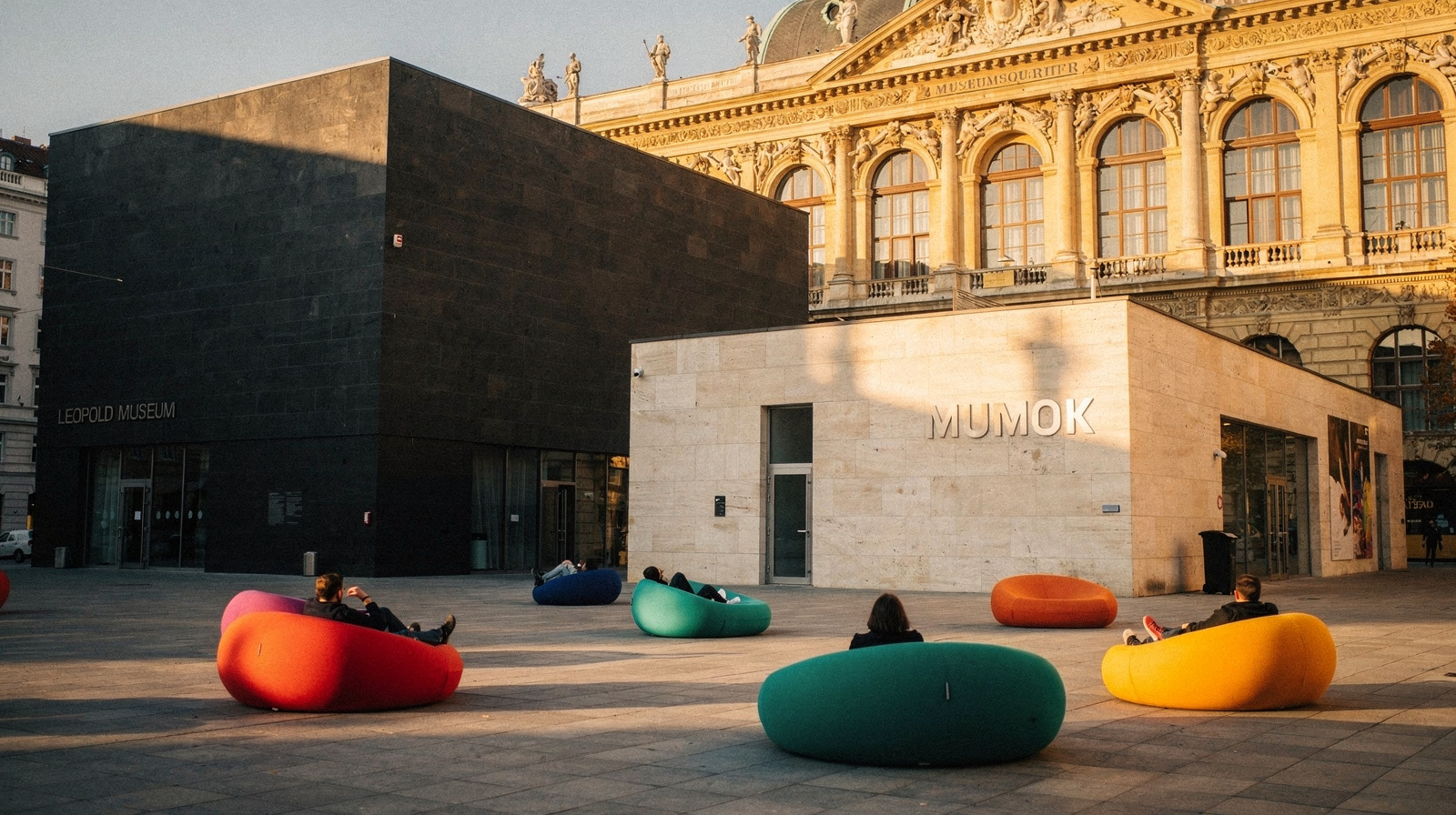 Museumsquartier Vienna Museums Art And The MQ Courtyard Museumsquartier Vienna Museums Art And The MQ Courtyard