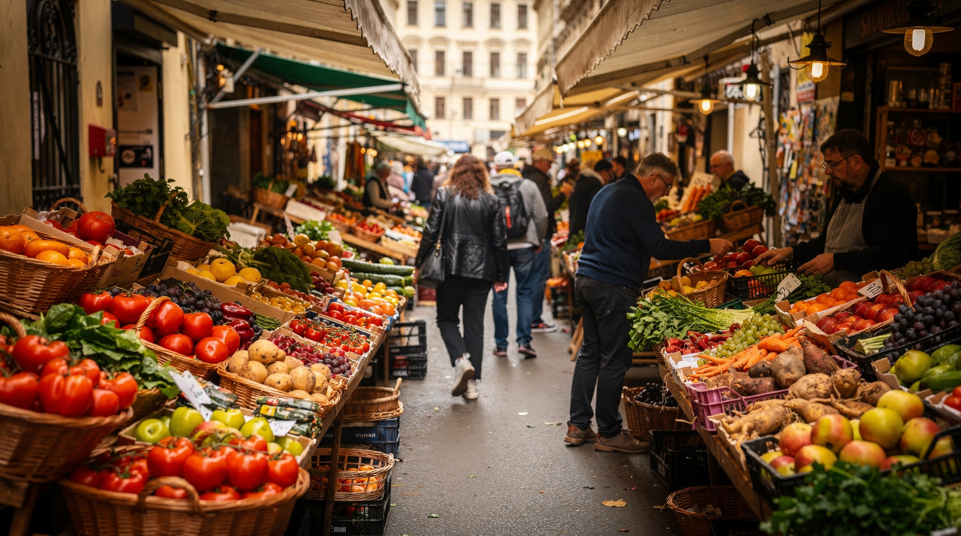 Naschmarkt area, Vienna and surroundings