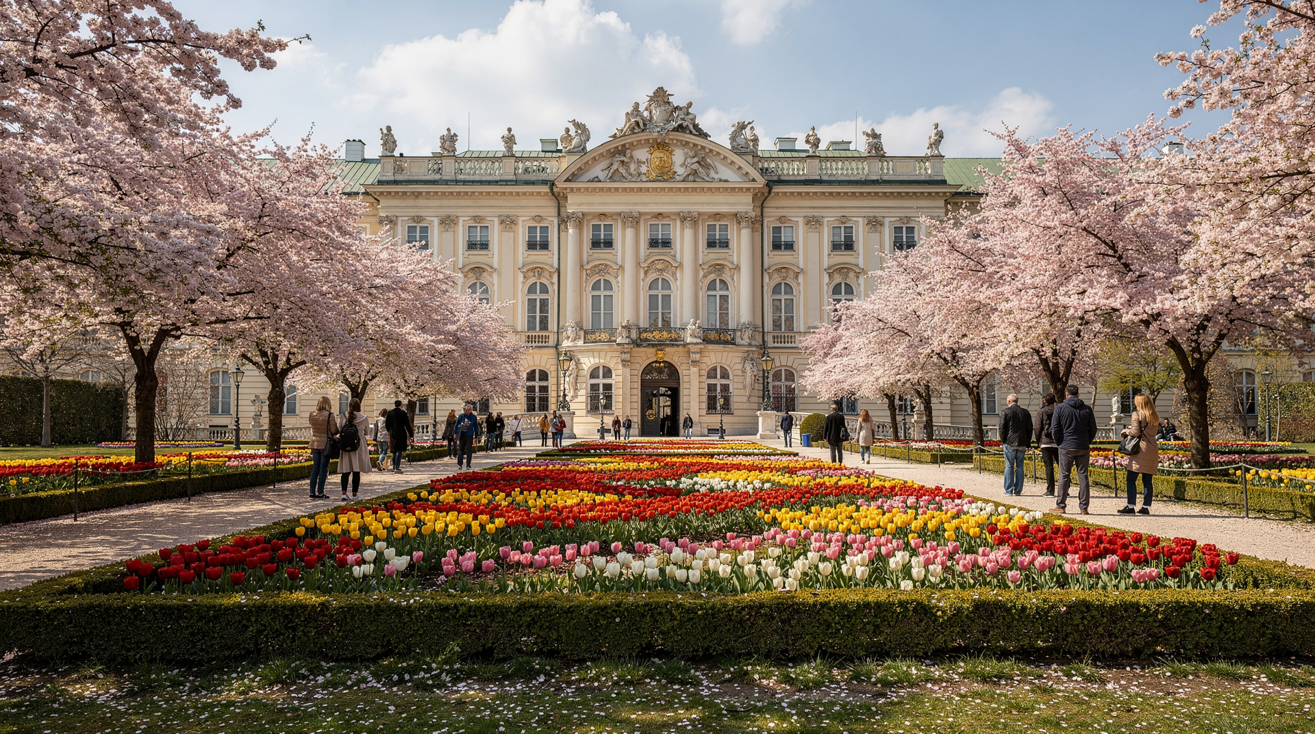 Seasonal travel — Vienna in spring, summer, autumn and winter — Christmas markets and Spanish Ridi