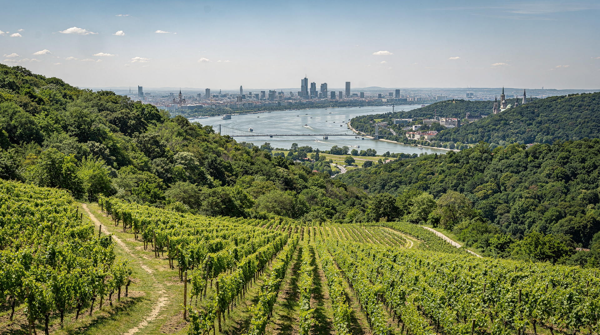Kahlenberg hike from Vienna: the panoramic summit above the city — How to hike Kahlenberg from Vienna: bus 38A from Heiligenstadt, the summit viewp